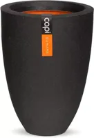 Capi Vaas Elegant Laag 36x47 cm - Zwart - thumbnail