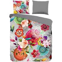 HIP Dekbedovertrek "Mandals en bloemen" - Multi - (140x200/220 cm) - Katoen Flanel - thumbnail