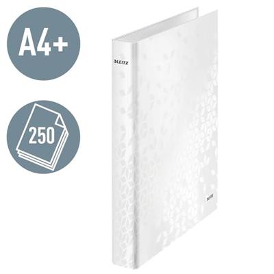 Ringband leitz wow a4 maxi 2-rings d-mech 25mm wit