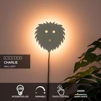 Lucide CHARLIE - Wandlamp Kinderkamer - LED Dimb. - 1x7W 2700K - Beige - thumbnail