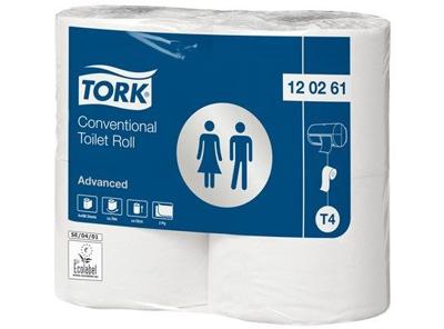 Toiletpapier tork t4 advanced 2laags 493 vel wit | 6 stuks Toiletpapier tork t4 advanced 2laags 493 vel wit | 6 stuks
