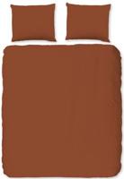 Good Morning Dekbedovertrek "uni dessin" - Terra - (135x200 cm) - Katoen - thumbnail