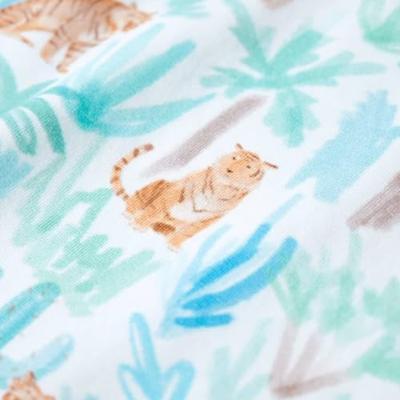 Kindershirt tijgerprint 116 ecru