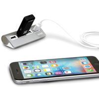 PORT Designs 900120 900120 USB-hub 4 poorten USB-A USB 2.0 480 MBit/s Grijs, Wit - thumbnail