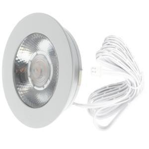 EcoDim - LED Spot Keukenverlichting - ED-10044 - 3W - Warm Wit 2700K - Dimbaar - Waterdicht IP54 - Onderbouwspot - Meubelspot - Inbouwspot - Rond - Mat Wit