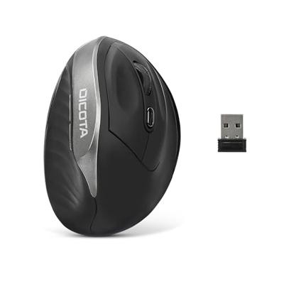 Ergonomische Optische Muis Dicota D31981 Zwart 1600 dpi - thumbnail