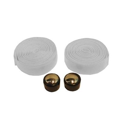 VWP stuurtape kurk wit inclusief stuurdoppen (set)