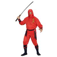 Rode draak ninja pak volwassen - thumbnail