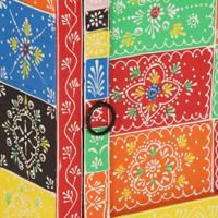 Nachtkastje 40x35x45 cm massief mangohout mango - thumbnail