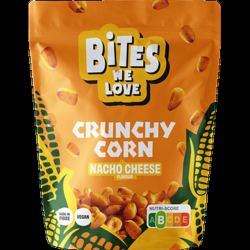 BitesWeLove Crunchy Corn Nacho Cheese 100 g bij Jumbo