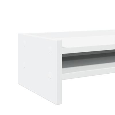 VidaXL Monitorstandaard 42x24x16 cm bewerkt hout wit