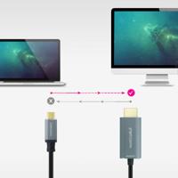 Kabel USB-C naar HDMI NANOCABLE 10.15.5162 1,8 m Zwart 8K Ultra HD - thumbnail