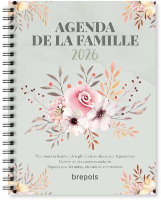 Brepols gezinsplanner, 12 maanden, Franstalig, 2026