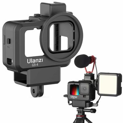 Ulanzi G9-4 vlog cage kunststof voor GoPro Hero 9/10/11/12/13 met accessoire bevestigingen