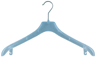 Hanger transp gebogen 32cm 230 stuks
