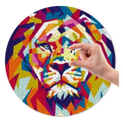 Grafix ronde puzzel leeuw 1000 stukjes