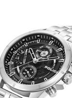 Police PEWJK0004605 Zwart Zilverkleurig Heren horloge - thumbnail