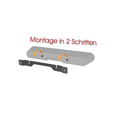 My Wall HS26L Soundbar-beugel Vast Afstand tot de muur (max.): 14 mm Zwart 1 stuk(s)