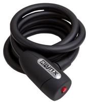 Lynx Smoke spiraalkabelslot 150cm zwart art-gecertificeerd - thumbnail