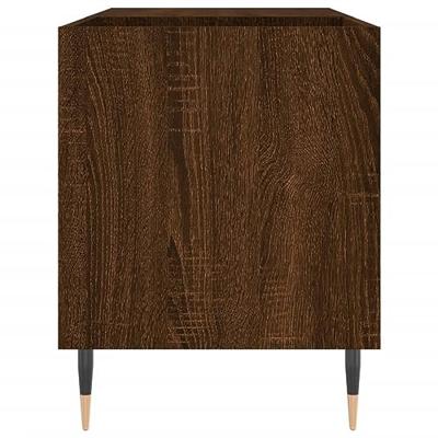 Platenkast 85x38x48 cm bewerkt hout bruin eikenkleur Platenkast 85x38x48 cm bewerkt hout bruin eikenkleur