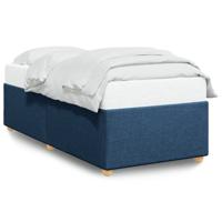 Bedframe zonder matras 90x200 cm stof blauw - thumbnail