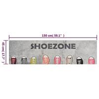 Keukenmat wasbaar shoezone-print 45x150 cm fluweel - thumbnail