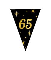 Classy Vlaggenlijn 65 Jaar Zwart/Goud (10m) - thumbnail
