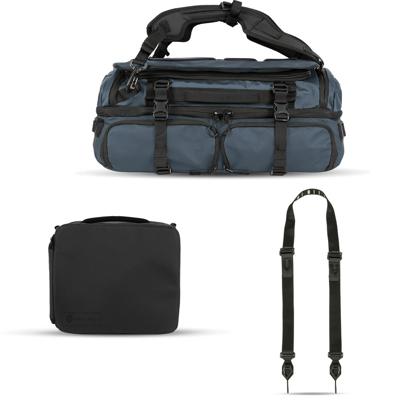 WANDRD Hexad Access Duffel Aegean Blue Photo Bundel Duo + FREE Sling Strap