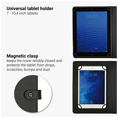 Schrijfmap desq voor tablet 7"-10" sluitclip zwart Schrijfmap desq voor tablet 7"-10" sluitclip zwart