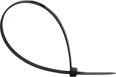 Q-CONNECT kabelbinder, ft 200 x 3,6 mm, pak van 100 stuks, zwart