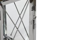 Lantaarnenset DKD Home Decor Zwart Kristal Staal Modern Verchroomd 18 x 18 x 43 cm (2 Onderdelen) - thumbnail