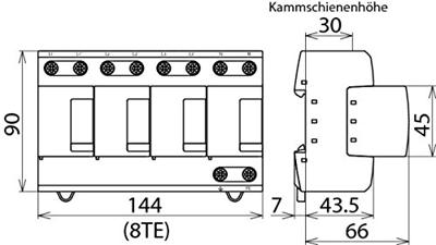 DEHN 951400 DV M TNS 255 Overspanningsveilige afleider Overspanningsbeveiliging voor: Verdeelkast 100 kA 1 stuk(s)