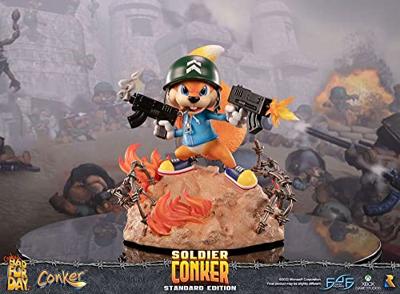 Conker's Bad Fur Day PVC Statue - Soldier Conker - thumbnail