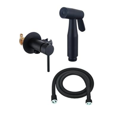 Fortifura Calvi Mengkraan Bidetset - handdouchehouder -100cm doucheslang - bidet handdouche - mat zwart SW1236929/SW1212628/SW970016 Fortifura Calvi Mengkraan Bidetset - handdouchehouder -100cm doucheslang - bidet handdouche - mat zwart SW1236929/SW1212628/SW970016