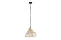 Plafondlamp DKD Home Decor Bruin Multicolour Metaal vlechtwerk 50 W Stads 220 V 30 x 30 x 29 cm - thumbnail
