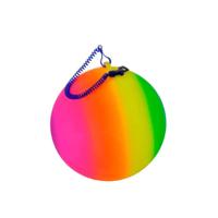 Regenboogbal met Koord 21 cm - thumbnail