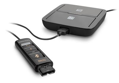 Plantronics 207414-05 QD Series analoge regelaar voor Quick Disconnect (QD) headsets, zwart