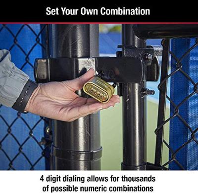 Masterlock 51mm - zinc body with brass finish - 25mm hardened steel shackle, 8mm - 175EURD - thumbnail