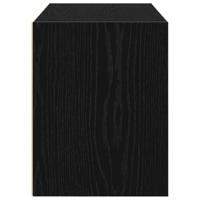 Kast met 2 lades 60x31x40 cm bewerkt hout zwart eikenkleurig - thumbnail