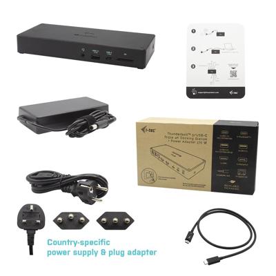 I-tec Thunderbolt 3 3x Display Docking Station + Power Delivery 96W I-tec Thunderbolt 3 3x Display Docking Station + Power Delivery 96W