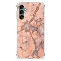 Samsung Galaxy A24 Anti-Shock Hoesje Marmer Oranje - thumbnail