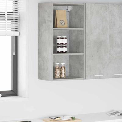 Hangkast Riga Beton Grijs 40 x 29,5 x 80 cm Bewerkt hout Hangkast Riga Beton Grijs 40 x 29,5 x 80 cm Bewerkt hout