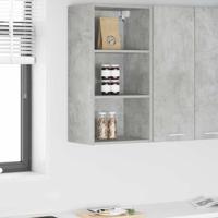Hangkast Riga Beton Grijs 40 x 29,5 x 80 cm Bewerkt hout - thumbnail