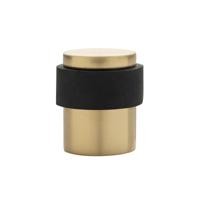 De Oude Deurklink Deurstopper vloermontage 30x40mm messing gelakt - thumbnail