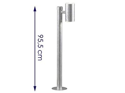 Staande buitenlamp 2 x 8W 700 lumen dimbaar Ull gegalvaniseerd LED downspot 591-320