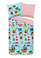 Good Morning Kinderdekbedovertrek "piraten/ zee thema" - Multi - (135x200 cm) - Katoen - thumbnail