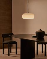 Kave Home Hanglamp 'Reig' Glas, 38cm, kleur Beige - thumbnail