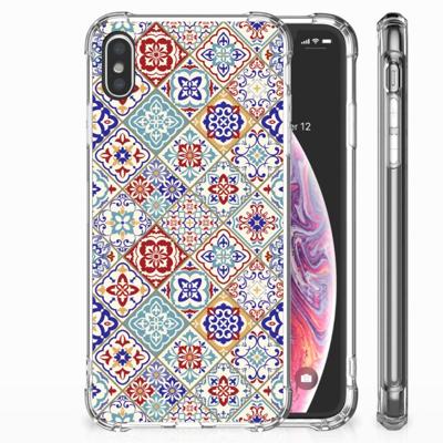 Apple iPhone Xs Max Anti-Shock Hoesje Tiles Color Apple iPhone Xs Max Anti-Shock Hoesje Tiles Color