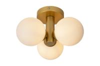 Lucide TRUDY - Plafonnière Badkamer - Ø 28 cm - 3xG9 - IP44 - Mat Goud / Messing - thumbnail