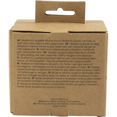 Creativ Company Siliconen vormen, donutvormige kandelaars, h: 2+3,8 cm, d 6+6,2 cm, mat transparant, 1 stuk/ 1 doos